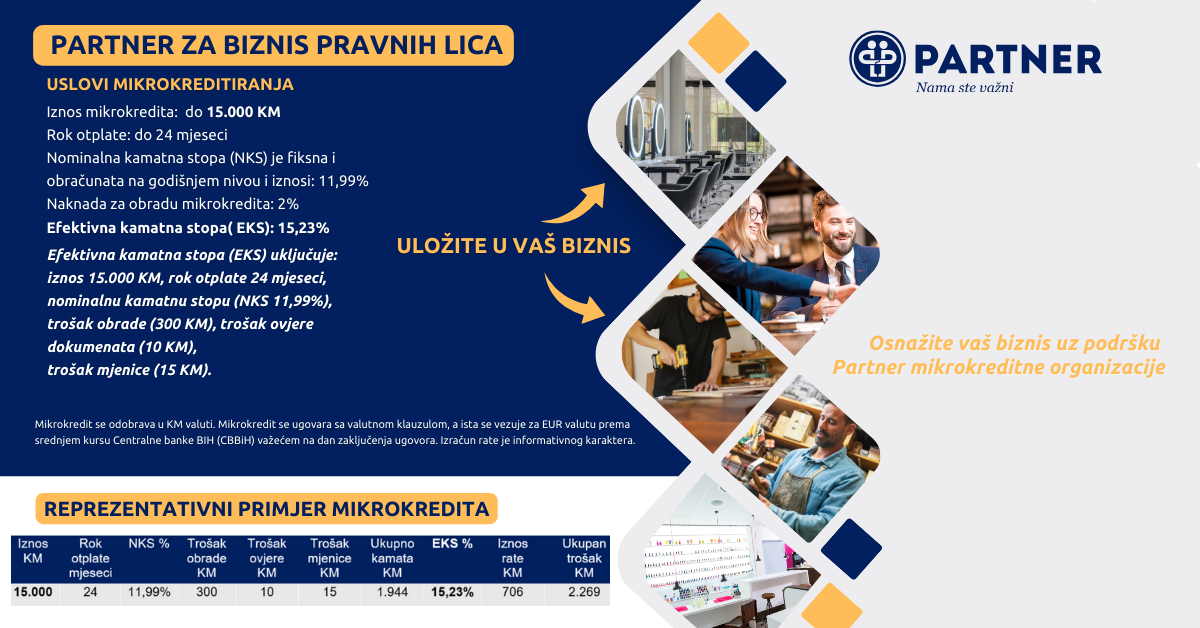 Partner mikrokrediti za pravna lica